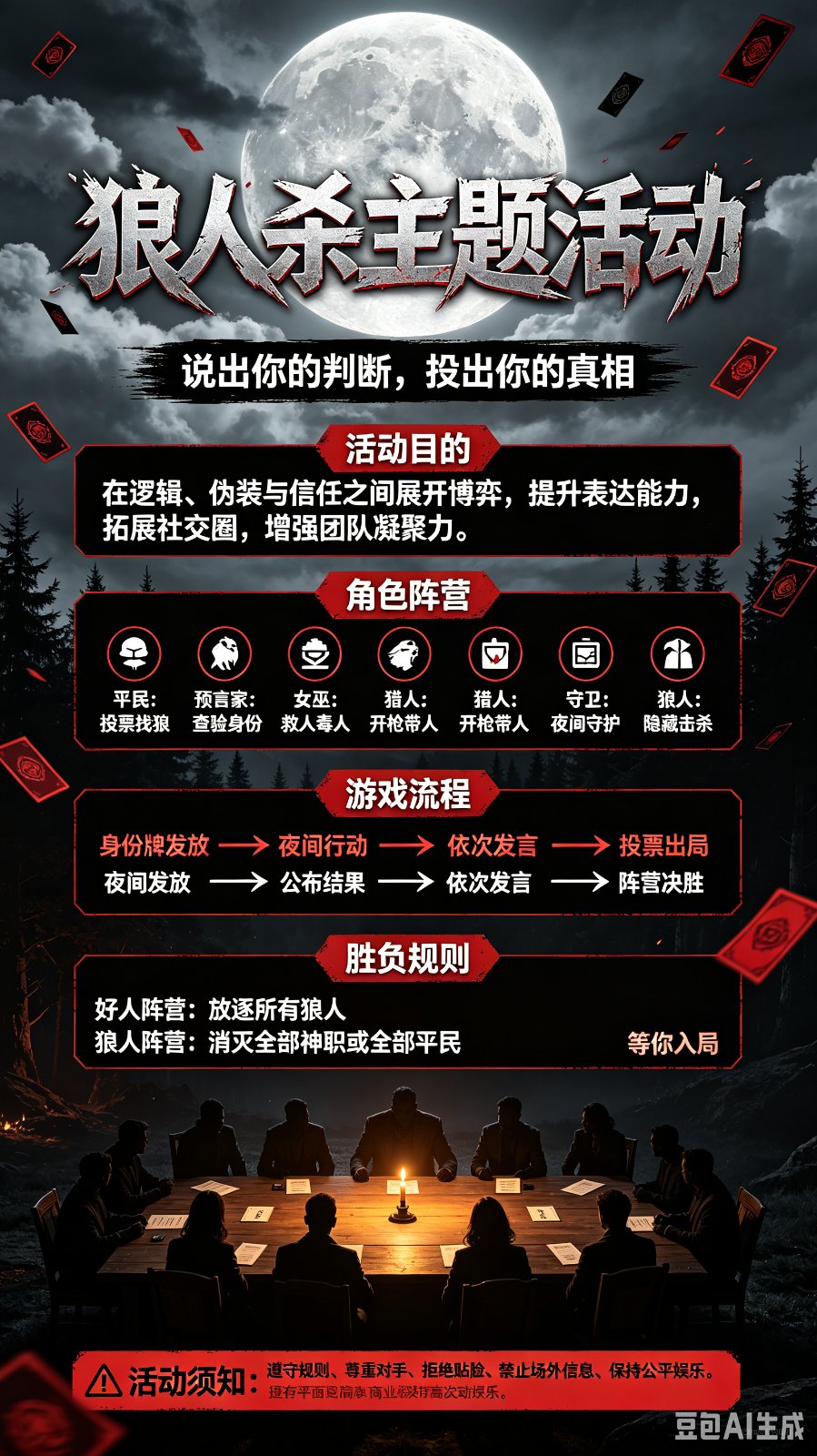 狼人杀主题交友团建